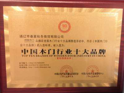 中国木门行业十大品牌